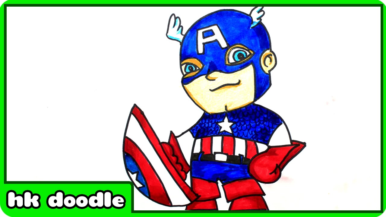 1280x720 How To Draw Captain America
