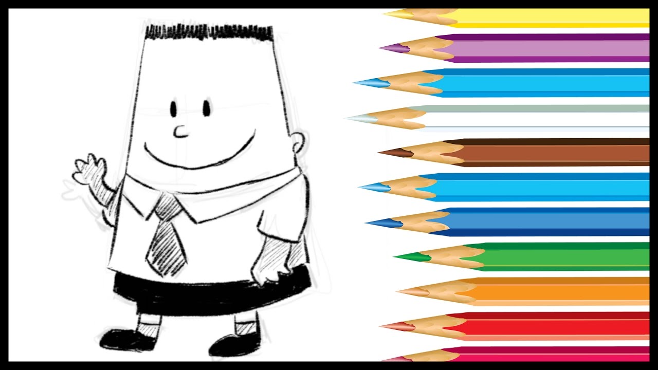 1280x720 How To Draw George Beard From Captain Underpants