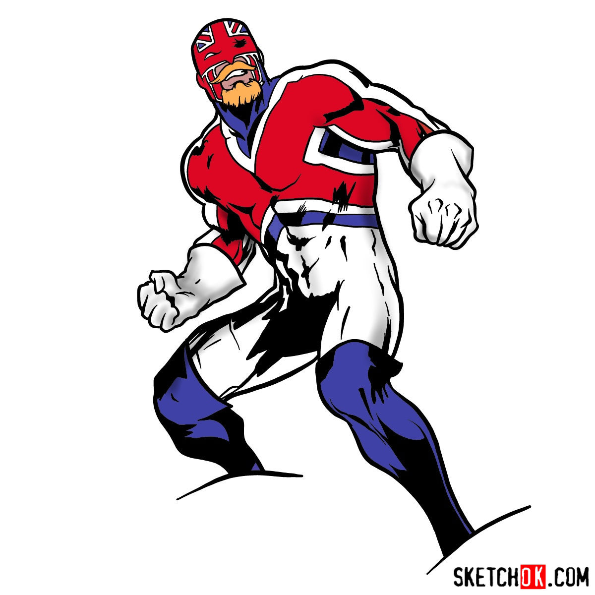 1200x1200 How To Draw Captain Britain From Marvel Comics