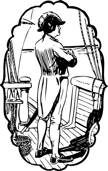 378x600 Ship Captain Clip Art Free Vector In Open Office Drawing