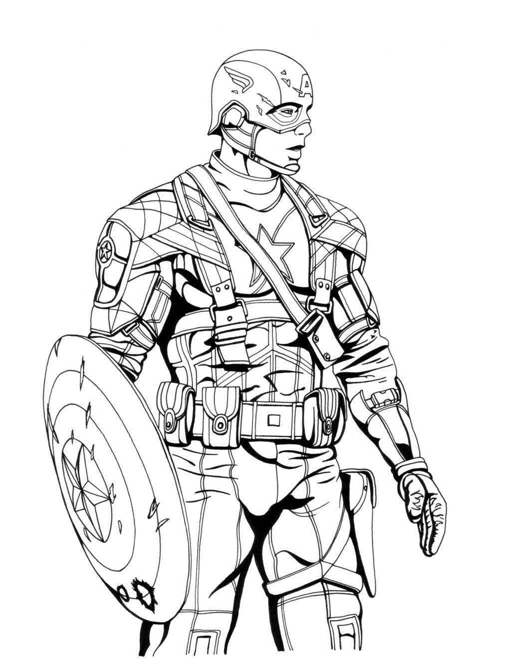 1024x1332 Captain America Clipart Vs Iron Line Drawing