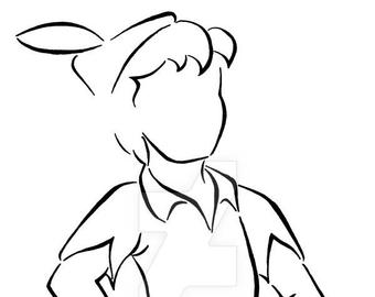 340x270 Captain Hook Outline Cross Stitch Etsy