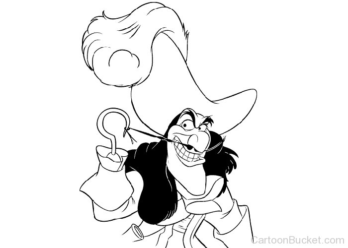 700x500 Sketch Of Captain Hook