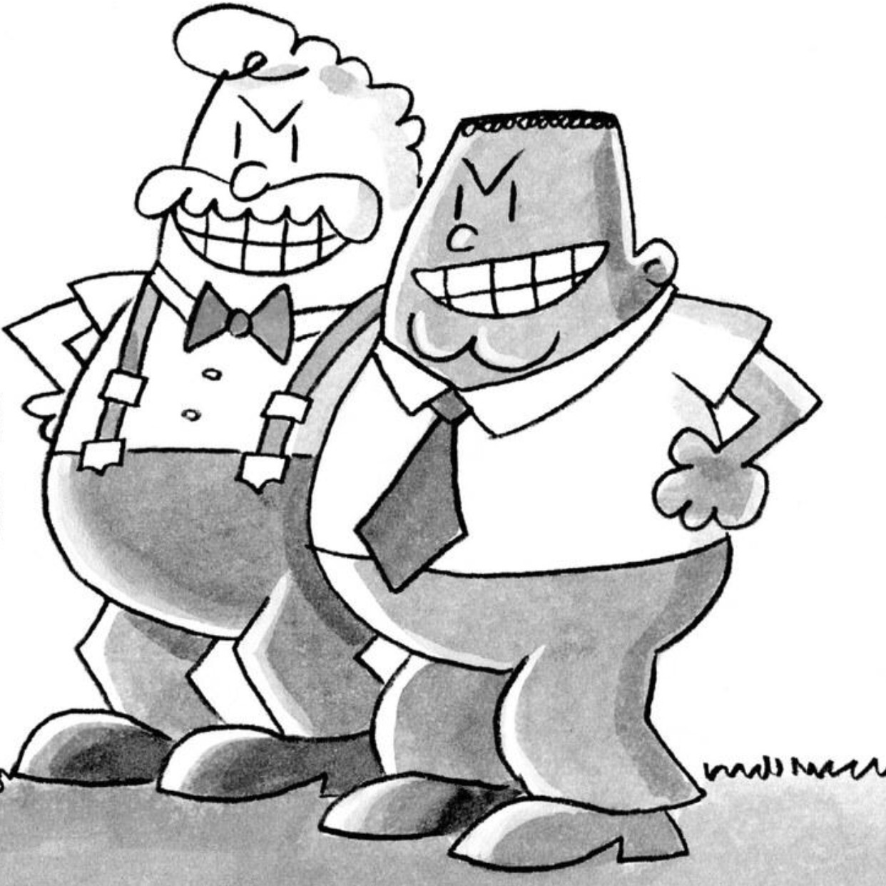 Джордж гарольд. Джордж и Гарольд. Captain Underpants George. Drawing George and Harold.