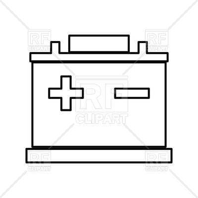 400x400 Car Battery Black Color Icon Vector Image Of Icons And Emblems