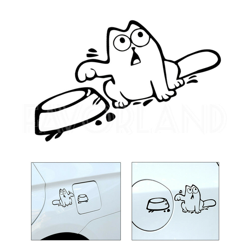 1000x1000 New Funny Cat Decal Sticker For Car Fuel Tank Cap Body Hood Window