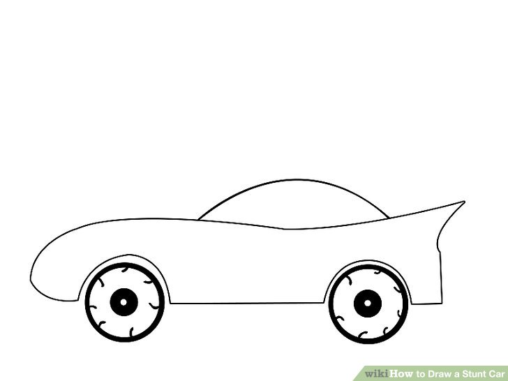 728x546 How To Draw A Stunt Car Steps