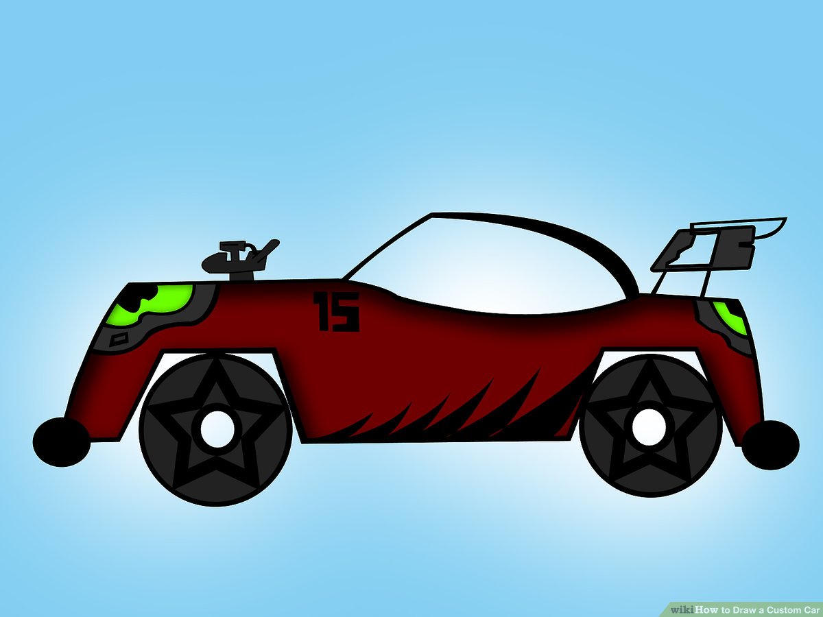 1200x900 How To Draw A Custom Car Steps