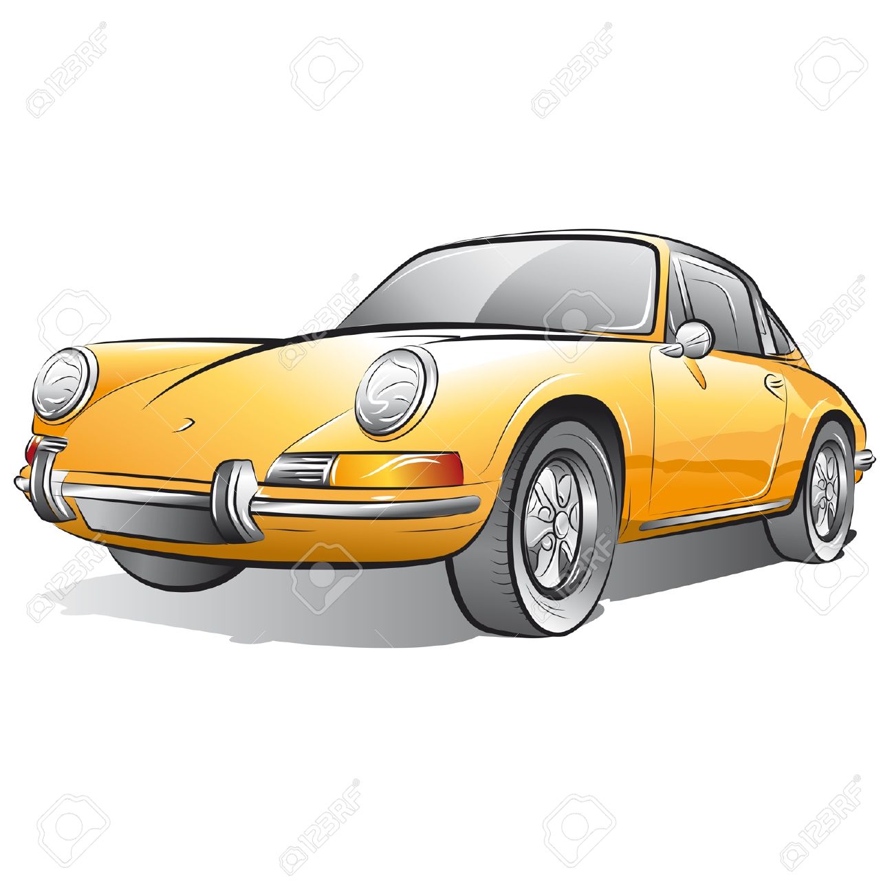 1300x1300 Porsche Clipart Car Drawing