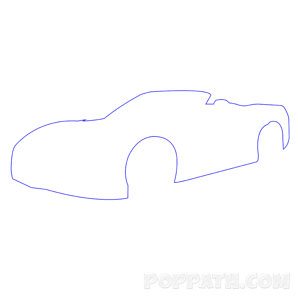 1000x1000 How To Draw A Corvette Pop Path