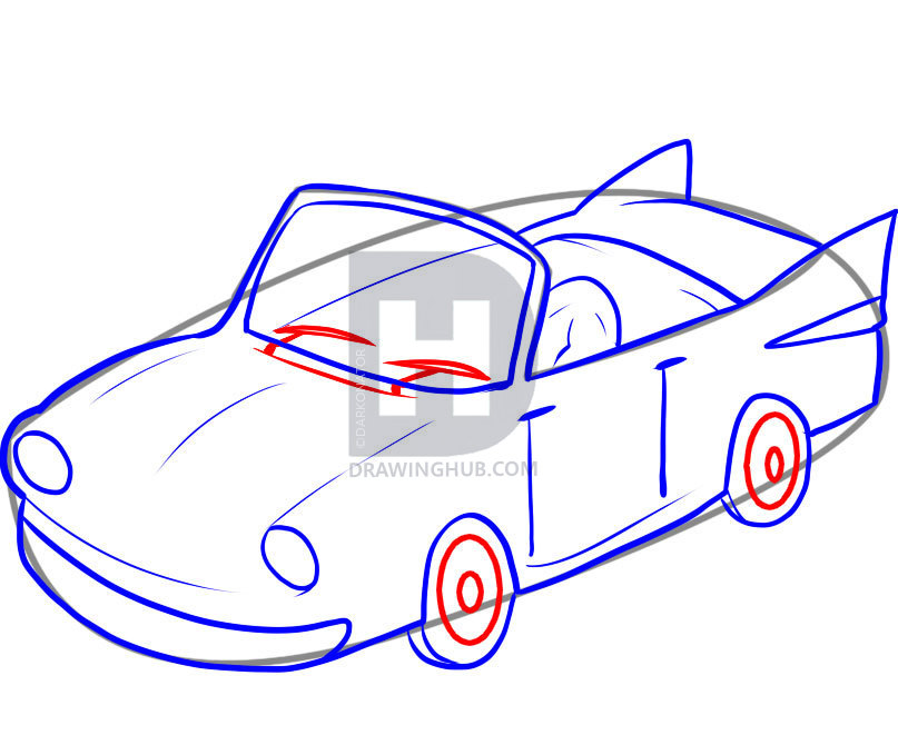 807x679 How To Draw An Easy Car, Step