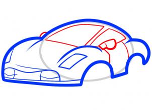 302x220 How To Draw How To Draw A Ferrari For Kids