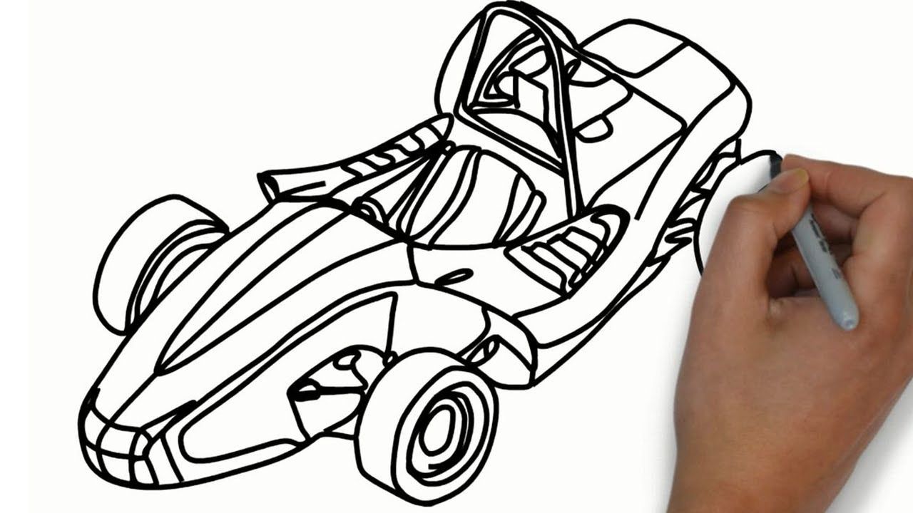 1280x720 How To Draw A Car Step