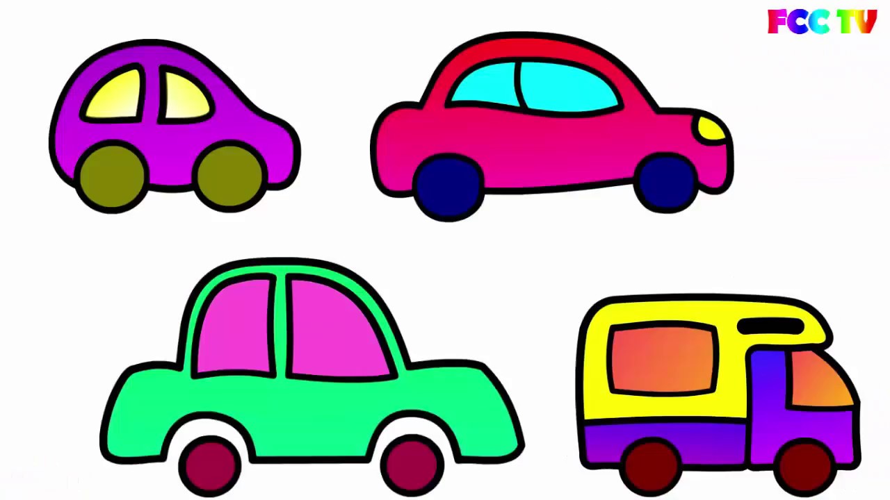 1280x720 To Draw For Kids How To Draw A Car Cars Coloring