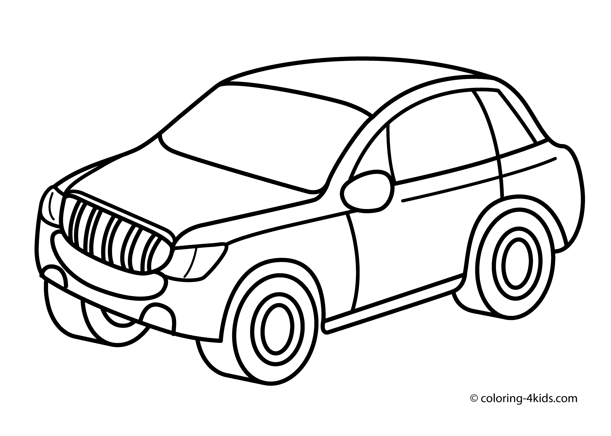 Car Drawing For Preschoolers