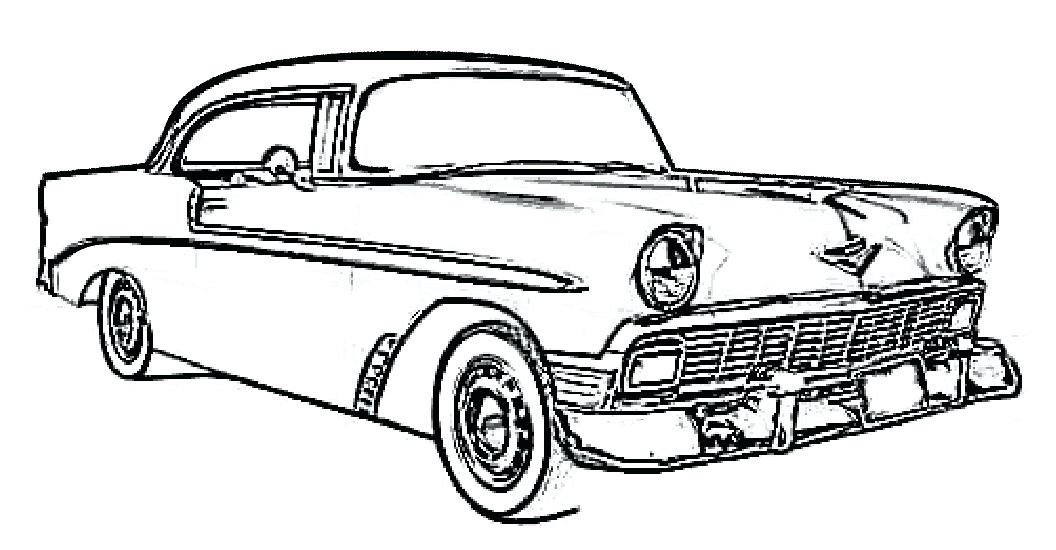 1056x550 Free Printable Vintage Cars Coloring Pages Car Old
