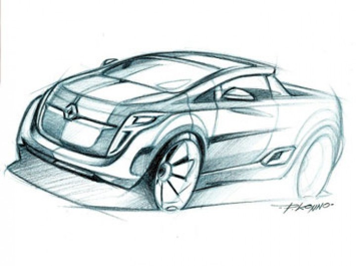720x539 Renault Pick Up Pencil Sketch Tutorial