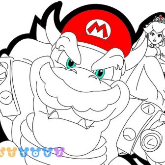 336x336 Bowser Jr Clown Car Drawing Sml Fuel Cartoon Giga Tutorial
