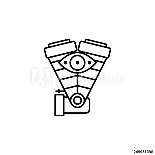 500x500 Engine, Racing, Car Icon Element Of Motor Sport For Mobile