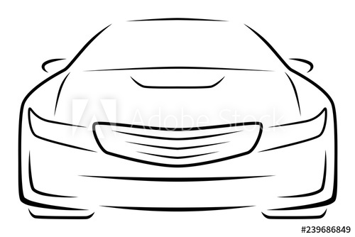 500x334 Sport Car Front View