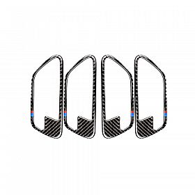 280x280 Carbon Fiber Door Handle Cover Trim Car Interior Door Bowl