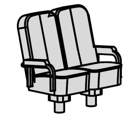 454x411 Rapido Trains Ho Passenger Car Interior Seats Kit Heywood