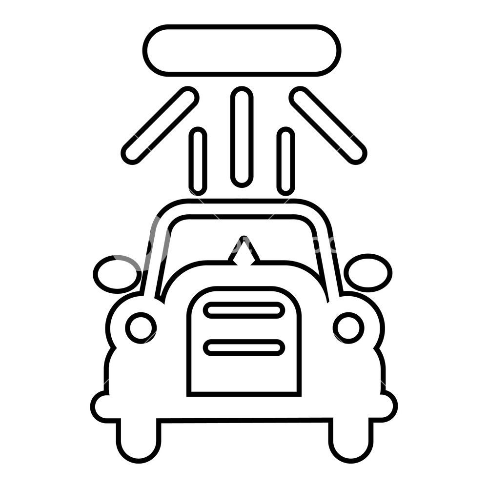 1000x1000 Car Wash Icon Outline Illustration Of Car Wash Vector Icon