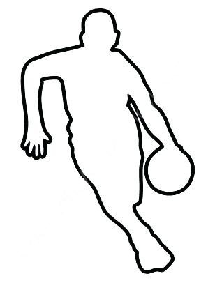 308x406 Outline Of Football Basketball Car Stickers Vinyl Decals Football