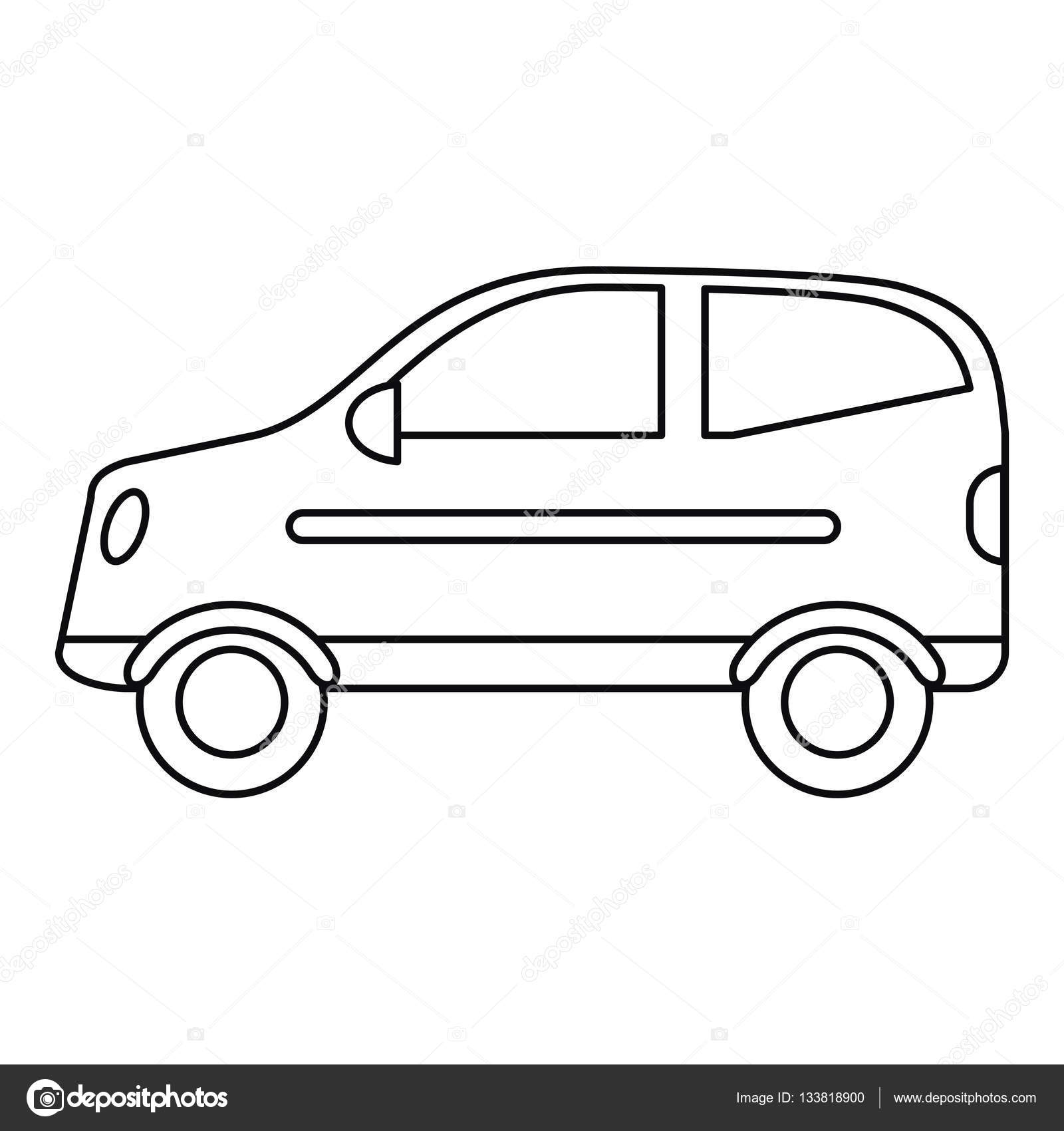 1600x1700 Hatchback Drawing Outline For Free Download