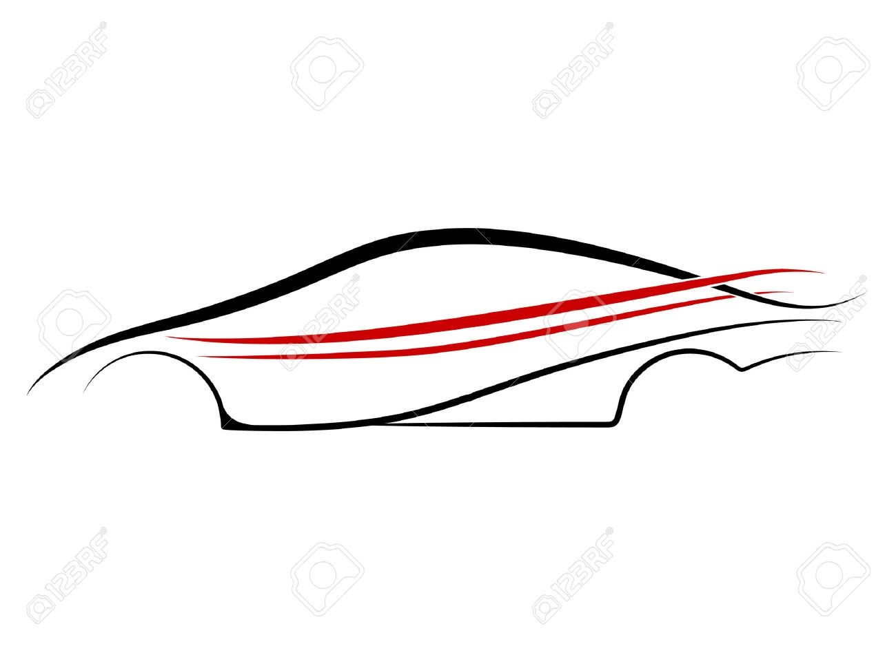 1300x967 Car Outline Design