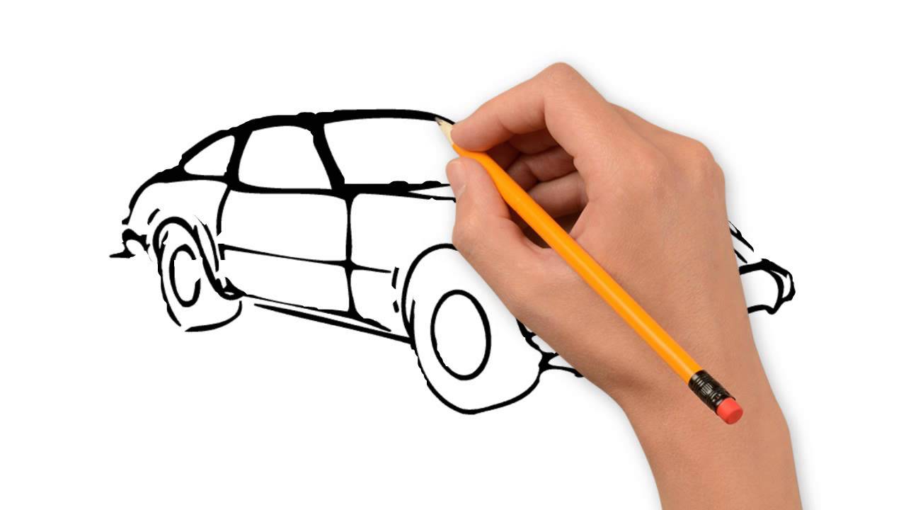 1280x720 Car Passenger Transport Pencil To Draw Step