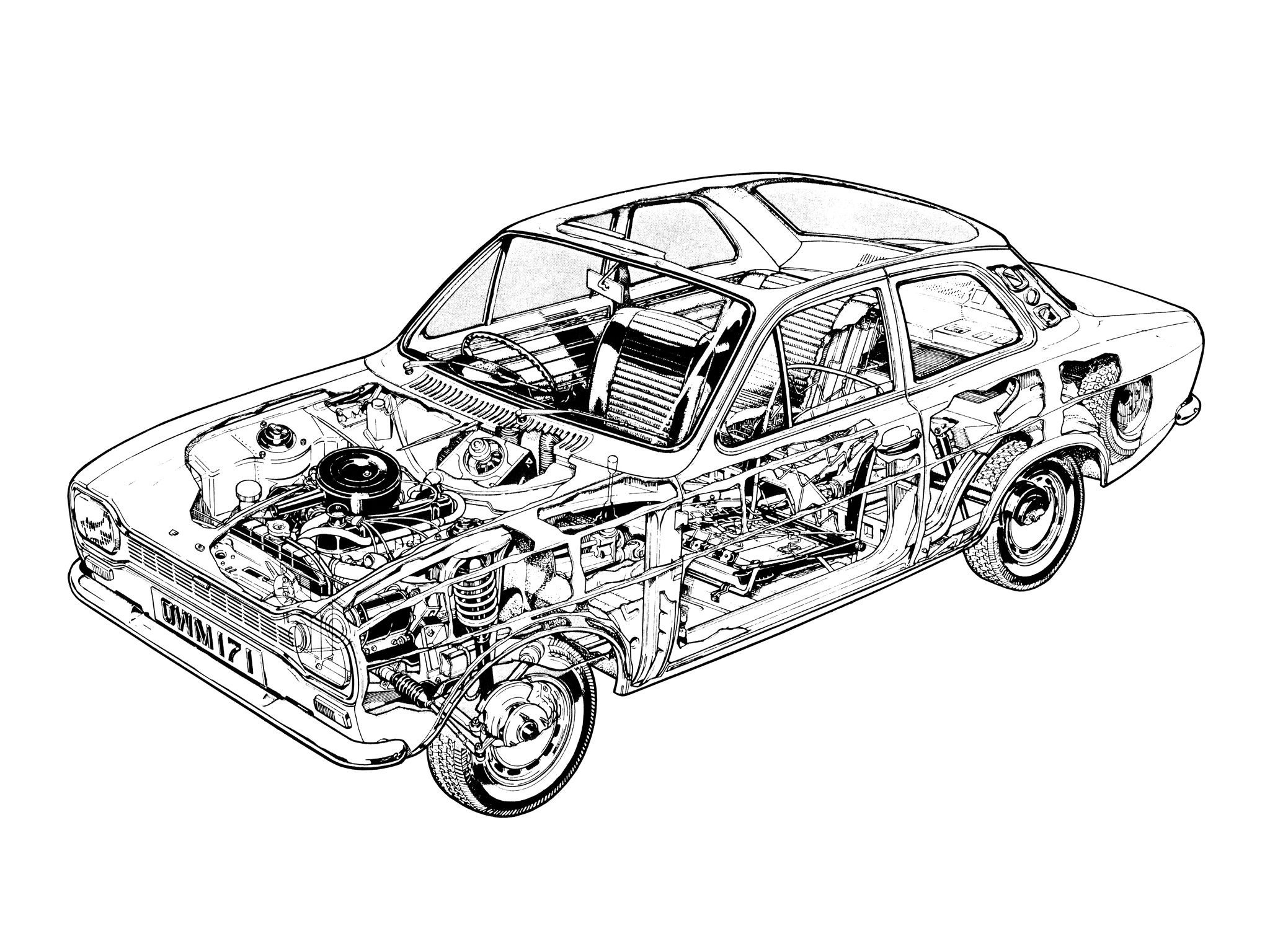 2048x1536 ford escort coupe