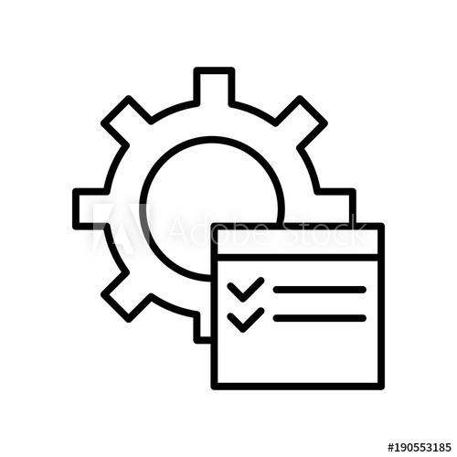 500x500 auto service contract, isolated icon on white background, auto