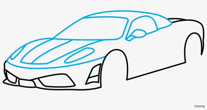 820x435 Car Side View Drawing At Getdrawings