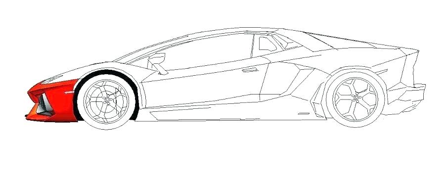 900x382 Drawing Of Lamborghini Our Mans Effort Got The Ball Rolling