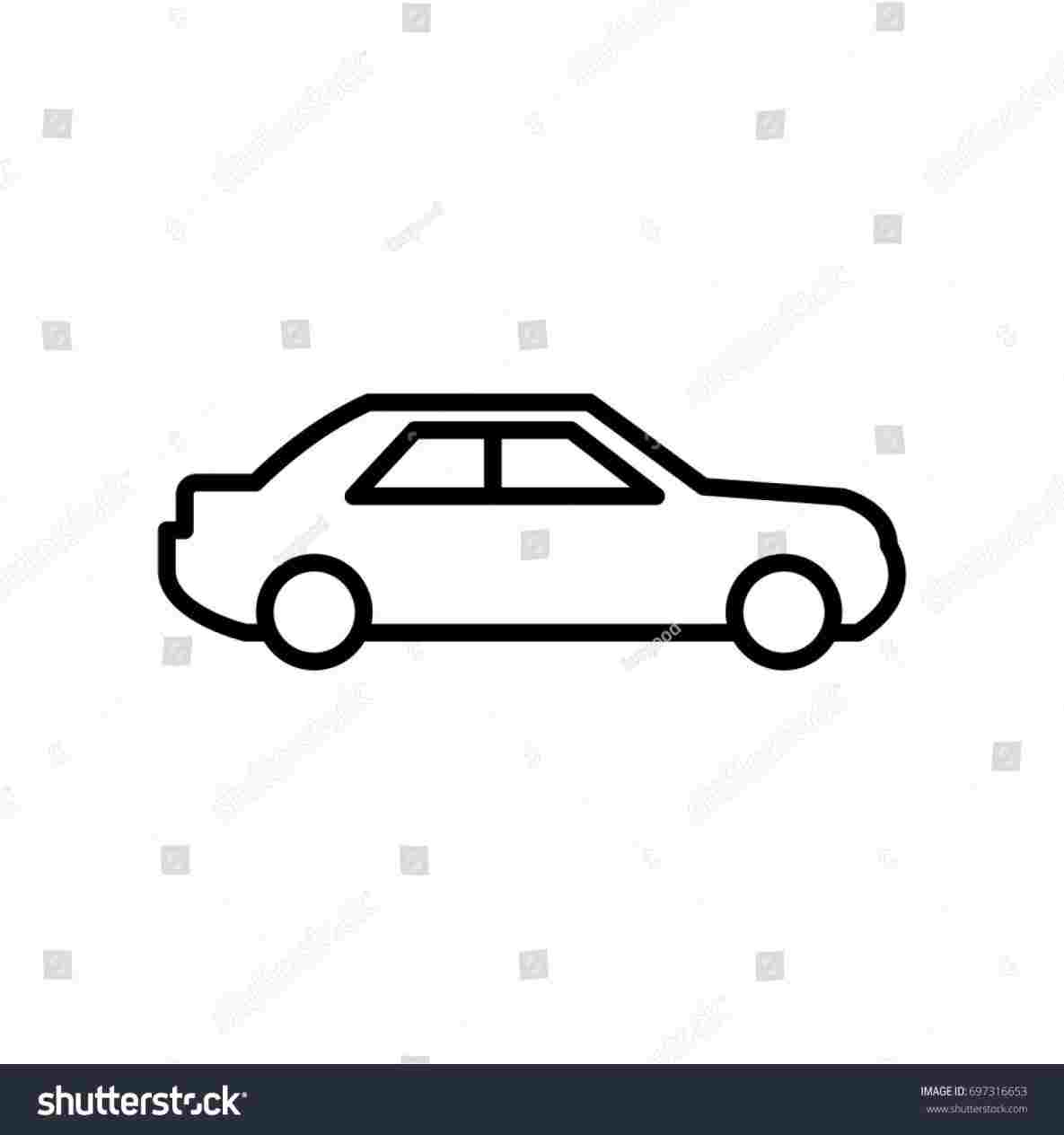 1185x1264 Simple Car Drawing Side View