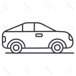 300x300 Automobile Outline Clip Art Car Outline Side View Download Royalty