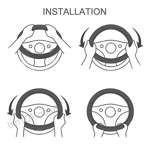 500x500 Car Steering Wheel Coverbeige Home