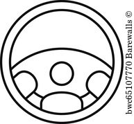 193x179 car steering wheel vector posters and art prints barewalls