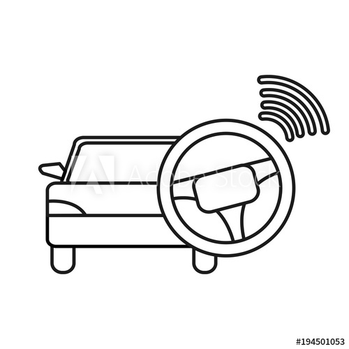 500x500 Line Car Transport With Steering Wheel Drive