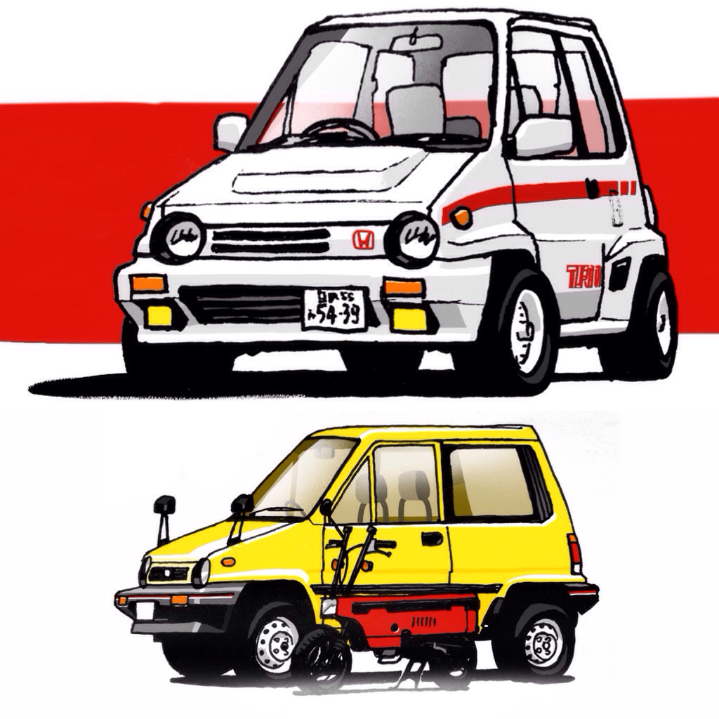 1024x1024 My Drawing Of A Honda City Turbo Ii, Plus A Regular City