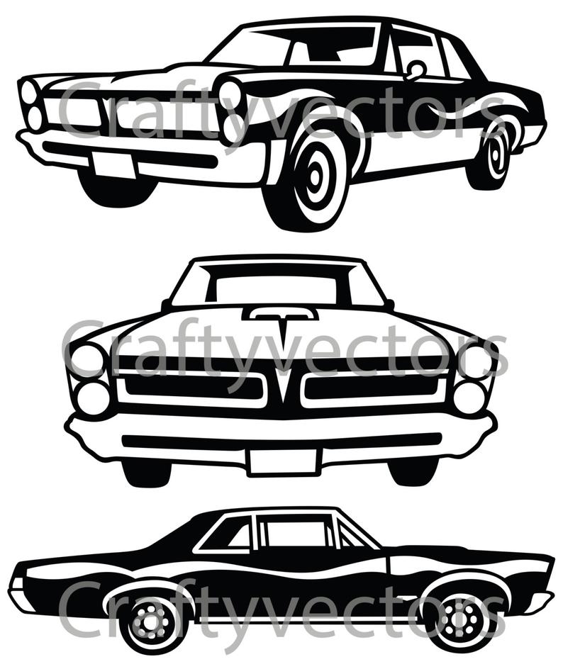 794x944 pontiac gto car vector etsy