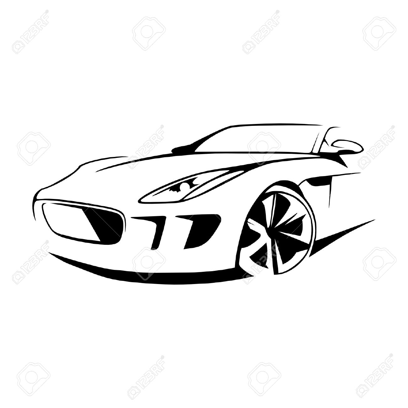 1300x1300 Vector Car Silhouette
