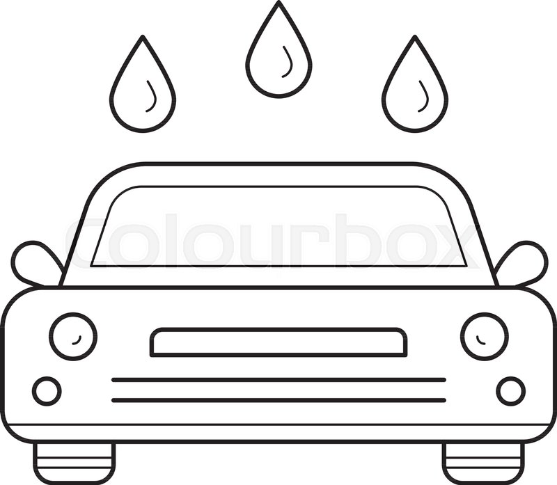 800x697 Car Wash Vector Line Icon Isolated On Stock Vector Colourbox