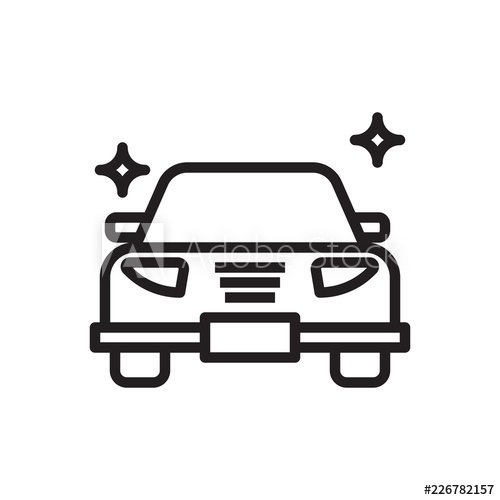 500x500 Car Wash Line Icon