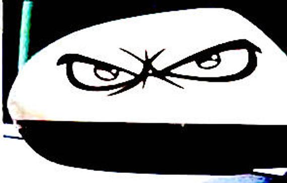 570x363 Diy Angry Eyes Vinyl Decal Car Window Car Outside Mirror Etsy