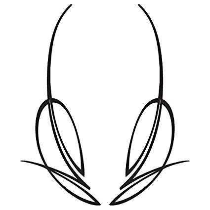 425x425 Pinstripe Decoration Bike Motorcycle Car Window