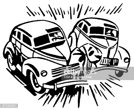 456x375 Car Crash Clipart Black And White
