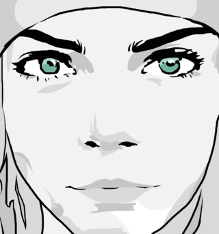 320x341 Caradelevingne Drawings On Paigeeworld Pictures Of Caradelevingne