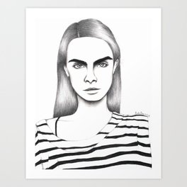 264x264 Delevingne Art Prints